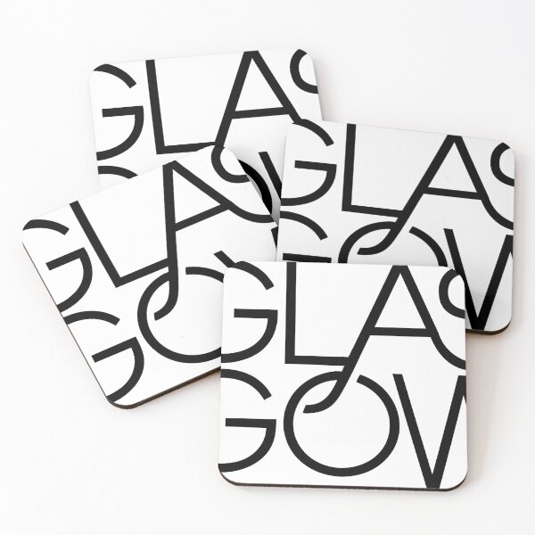 Item preview, Glasgow Typography Logo Design in Minimalist Style designed and sold by Twisted Kids.