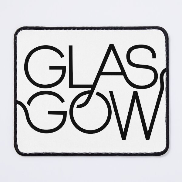 Item preview, Glasgow Typography Logo Design in Minimalist Style designed and sold by Twisted Kids.