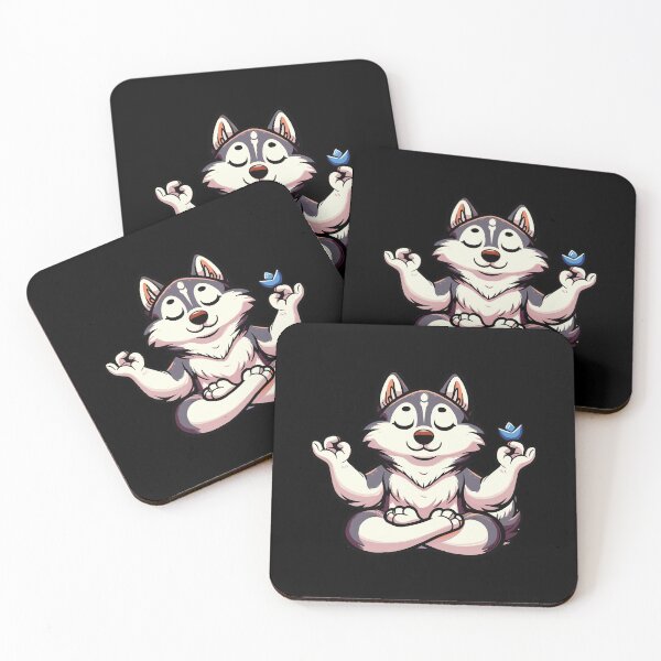 Item preview, Meditation Huskey Yoga Pose Relaxing Animal designed and sold by Artistoos.