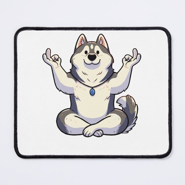 Item preview, Meditation Huskey Yoga Pose Relaxing Animal designed and sold by Artistoos.