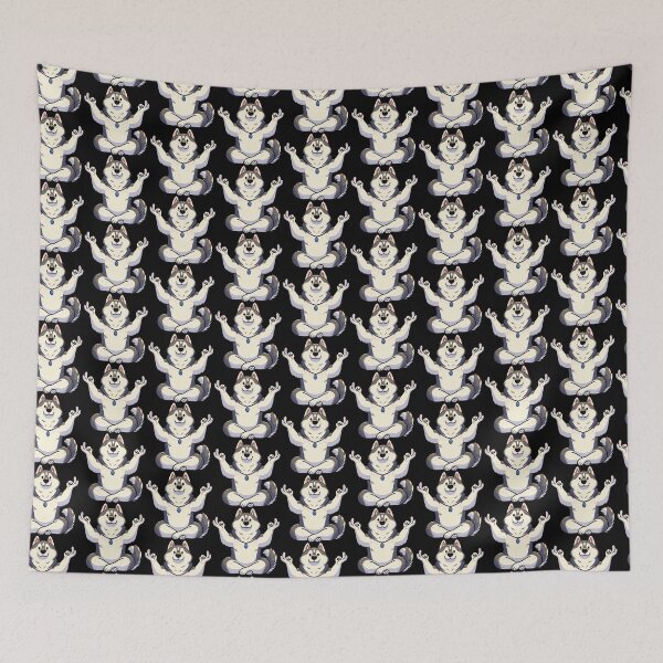 Item preview, Meditation Huskey Yoga Pose Relaxing Animal designed and sold by Artistoos.