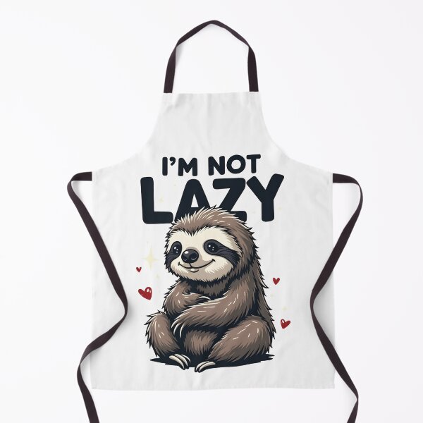 Item preview, I’m Not Lazy – Funny Cute Sloth Cartoon | Chill Animal Lover Gift | Lazy Humor Vector Art designed and sold by WAUZ.