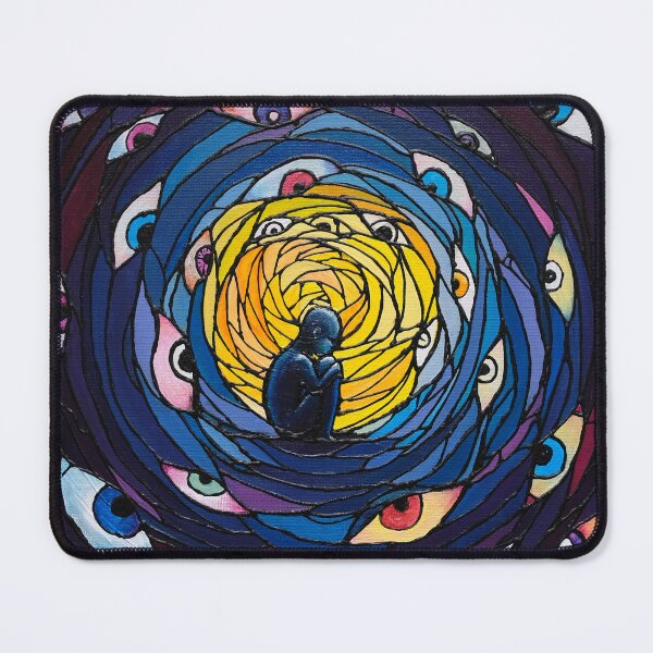 Item preview, "All Eyes on Us" – Surreal Stained Glass-Inspired Artwork designed and sold by Enjoy my  tea time.