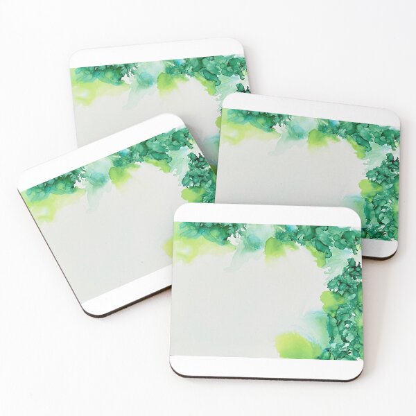 Item preview, Greens in alcohol ink designed and sold by Bella’s Bubble.