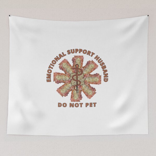 Aperçu de l'œuvre Emotional Support Husband Do Not Pet Vanadinite Powered Design créée et vendue par ArtDesignTp.