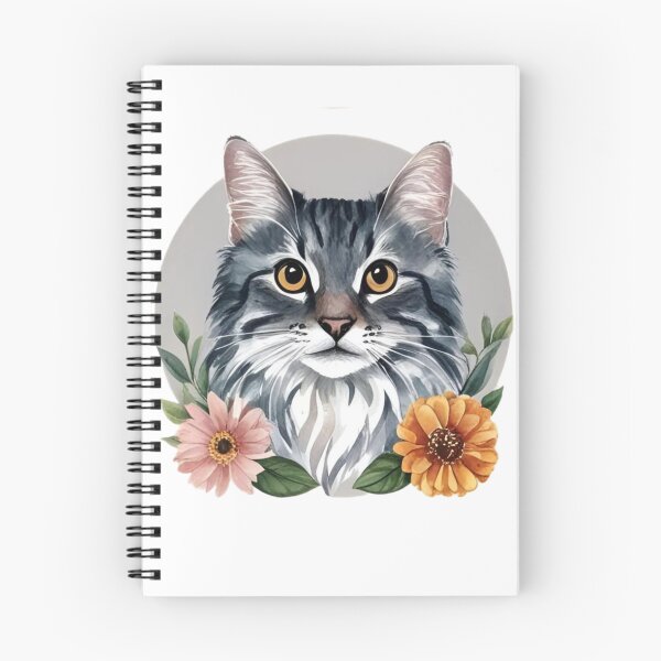 Item preview, Cat with flowers designed and sold by CreationbyVona.