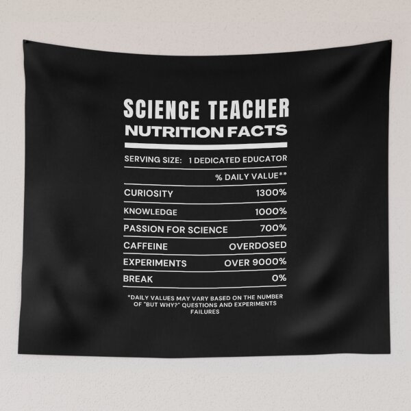 Item preview, Science Teacher Nutrition Facts Label – Funny STEM Educator Gift designed and sold by StemMerch247.