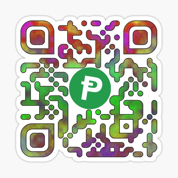 PepeCoin $PEP QR CODE WHITE Sticker