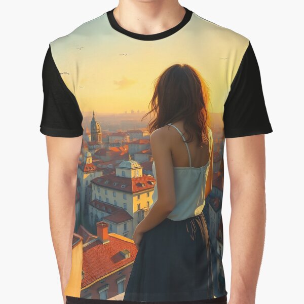 Item preview, Madrid city rooftops view designed and sold by ponted.