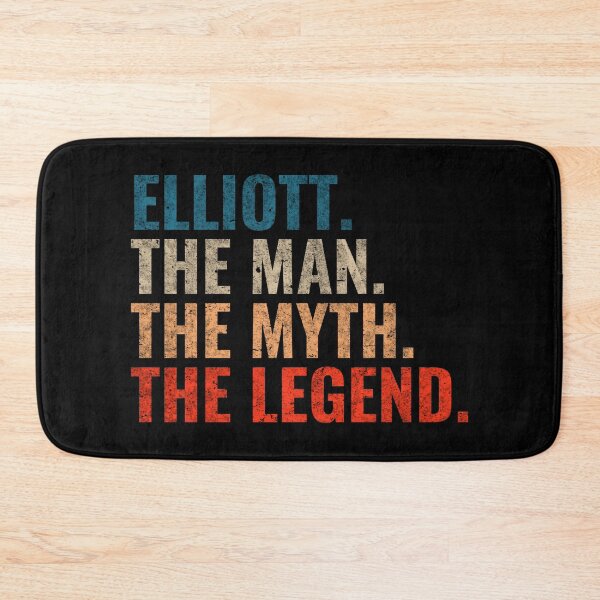 Item preview, Elliott Name Elliott The Man The Myth The Legend Retro 70s distress designed and sold by Teelogic.