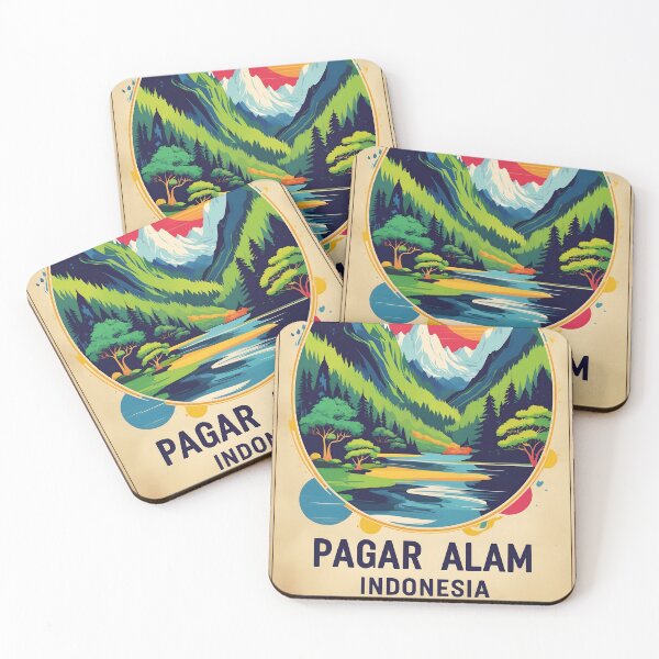 Item preview, Pagar Alam Indonesia Vintage Travel Tourism designed and sold by TravelersGems.