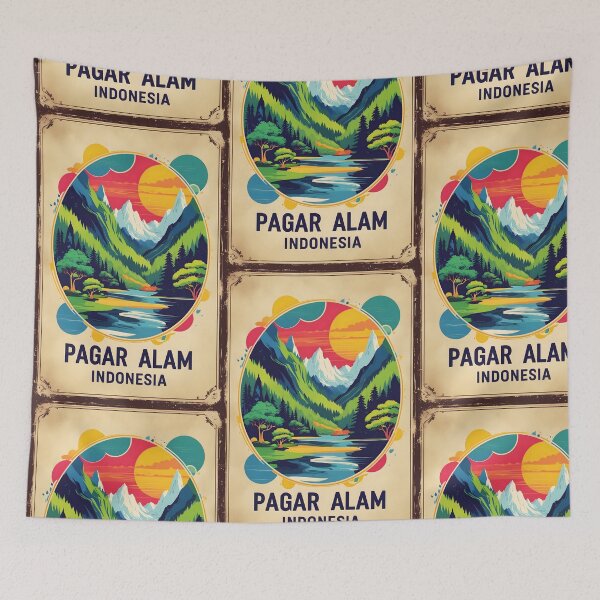 Item preview, Pagar Alam Indonesia Vintage Travel Tourism designed and sold by TravelersGems.