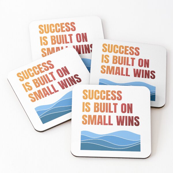Item preview, SUCCESS IS BUILT ON SMALL WINS designed and sold by Purrfect Blend .