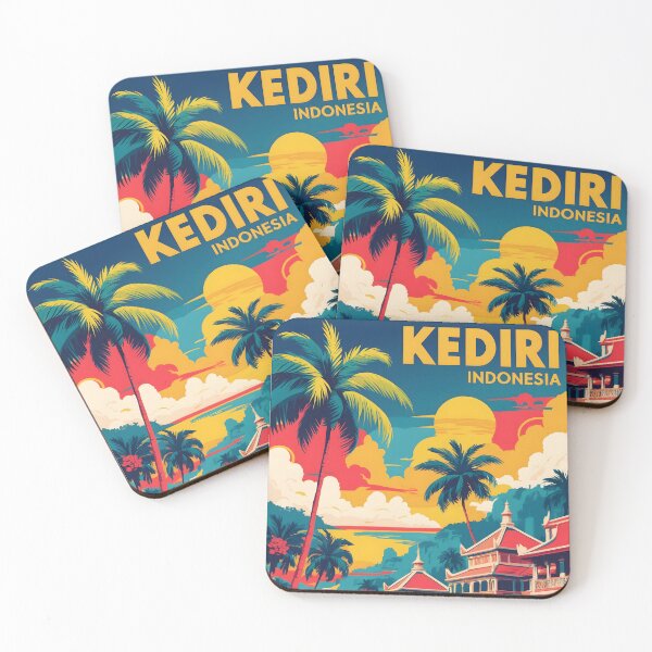 Item preview, Kediri Indonesia Vintage Travel Tourism designed and sold by TravelersGems.