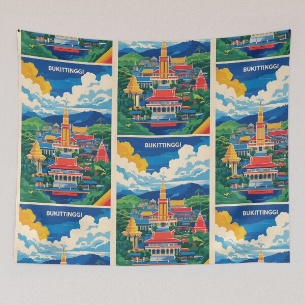 Item preview, Bukittinggi Indonesia Vintage Viajes Turismo designed and sold by TravelersGems.