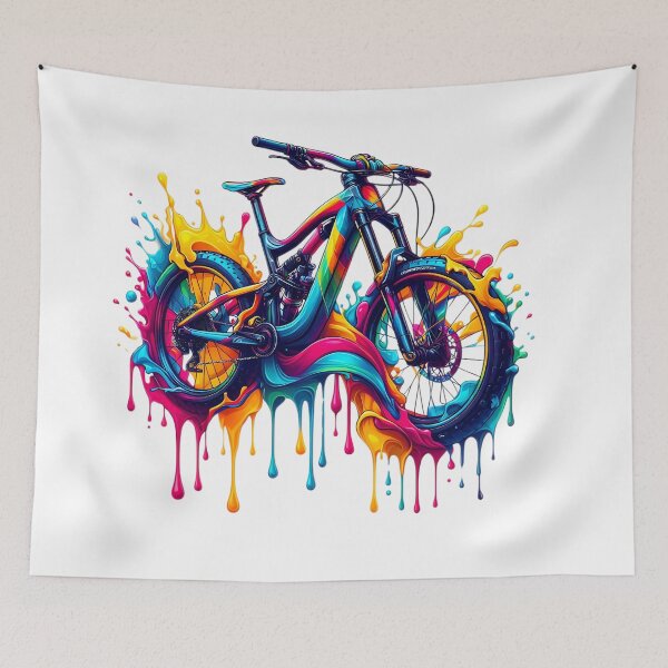 Item preview, Colourful Mountain Bike Splash designed and sold by StyleTee11.