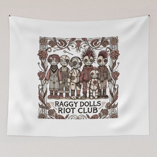 Item preview, Raggy Dolls Riot Club Punk Art designed and sold by ColorVibre.