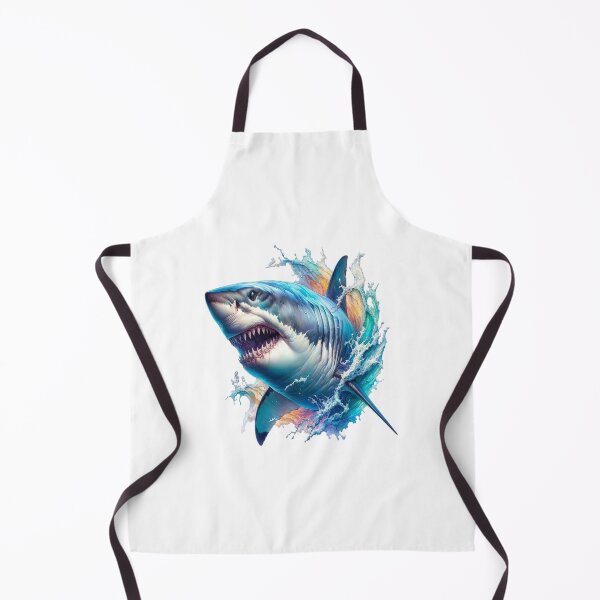 Item preview, Shark leaping out of the waves fantasy design designed and sold by LoneAngel.
