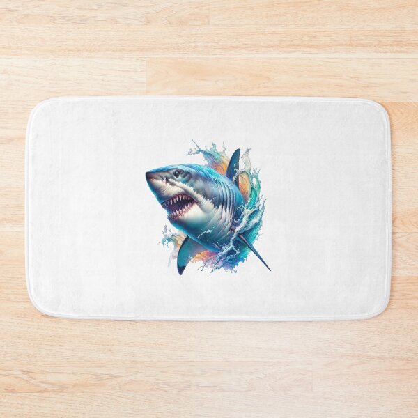 Item preview, Shark leaping out of the waves fantasy design designed and sold by LoneAngel.