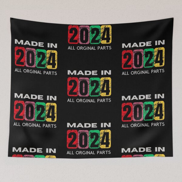 Item preview, Made in 2024 - Unique Retro Birthday Gift for All Original Parts designed and sold by Psycho-Crazy.
