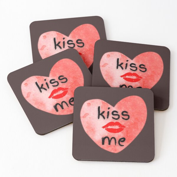 Item preview, Kiss Me Boldy, flirty art.❤️ designed and sold by Art With Impact – Statement Art & Apparel for Deep Thinkers.