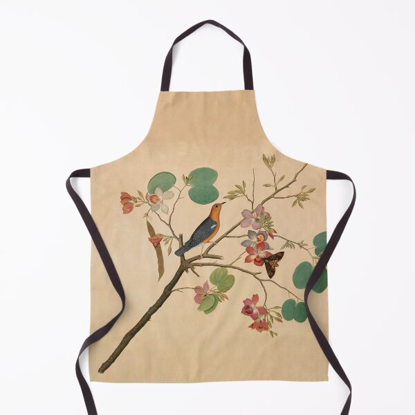 Item preview, An Orange-Headed Ground Thrush and  Orchid Branch designed and sold by ClassicPixl.
