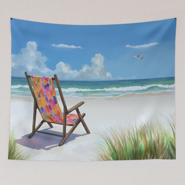 Item preview, Florida Beach Day Painting designed and sold by Magnolia Valley Art.