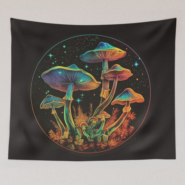 Item preview, Magic Mushroom Long Night | Garden of Shrooms designed and sold by Daniel Watts.