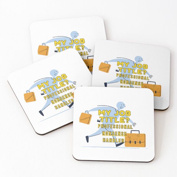 Item preview, Professional Nonsense Handler – Funny Stick Figure Hustling Design designed and sold by PrintableHaven.