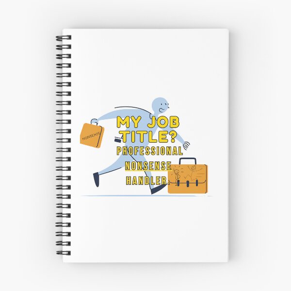 Item preview, Professional Nonsense Handler – Funny Stick Figure Hustling Design designed and sold by PrintableHaven.