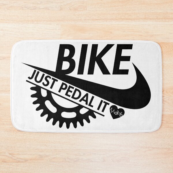 Item preview, Funny Bike "JUST PEDAL IT" NIKE look alike sarcastic design for Bike and Bicycle designed and sold by PrintepreneurDesigns.