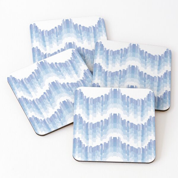 Item preview, wave blue tone pattern  designed and sold by Raiserdesign33.