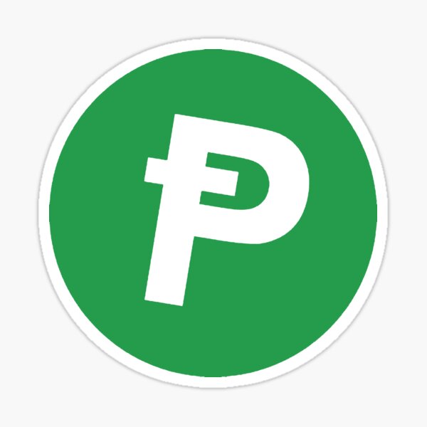 PepeCoin Logo P Sticker
