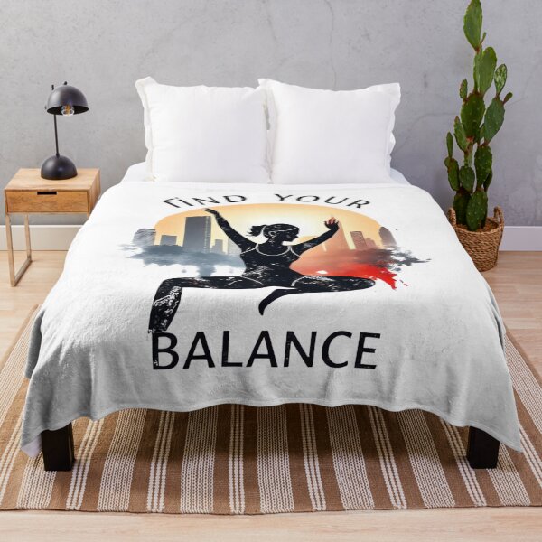 Item preview, Find Your Balance – Urban Yoga and City Lifestyle Art designed and sold by ARTReMi.