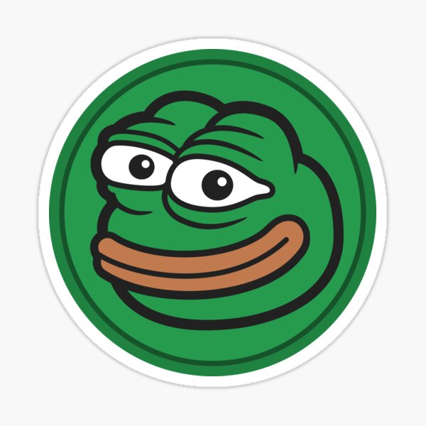 PepeCoin Logo Frog Sticker