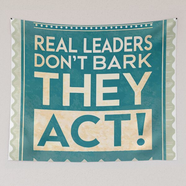Item preview, Real Leaders Don't Bark—They ACT! designed and sold by pixelated_echoes.