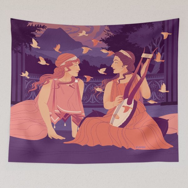 Item preview, Sappho's Sparrows (recolour) designed and sold by flaroh.