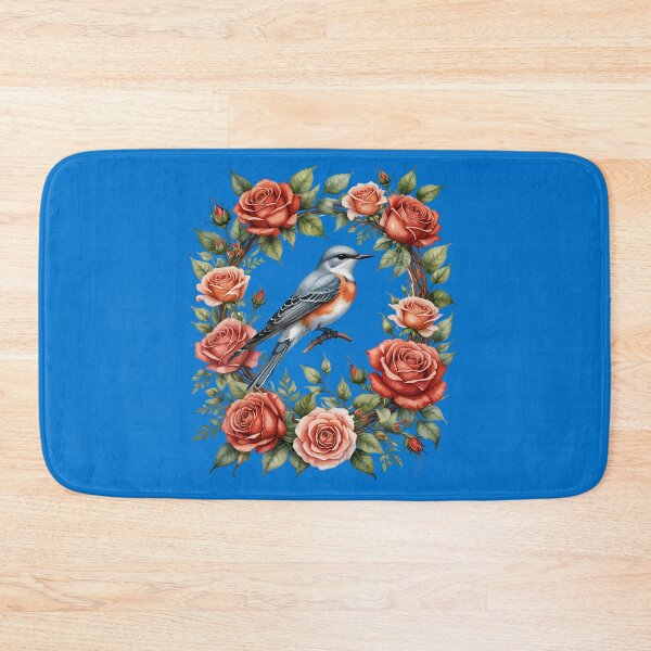 Item preview, Scissor Tailed Flycatcher Surrounded By Red Roses designed and sold by taiche.
