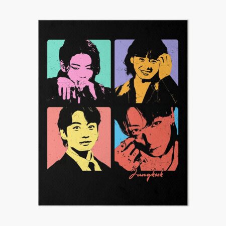 Artikel-Vorschau von Jungkook Pop-Art Retro, designt und verkauft von quotes-print.