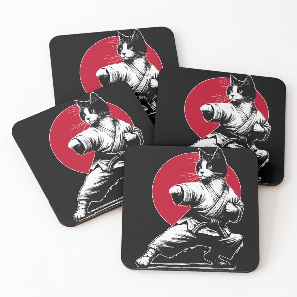 Item preview, Funny Cat Karate Judo Japan Sumie  designed and sold by TomFrontierArt.