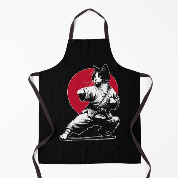 Item preview, Funny Cat Karate Judo Japan Sumie  designed and sold by TomFrontierArt.