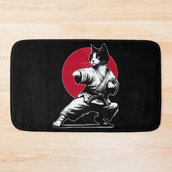 Item preview, Funny Cat Karate Judo Japan Sumie  designed and sold by TomFrontierArt.