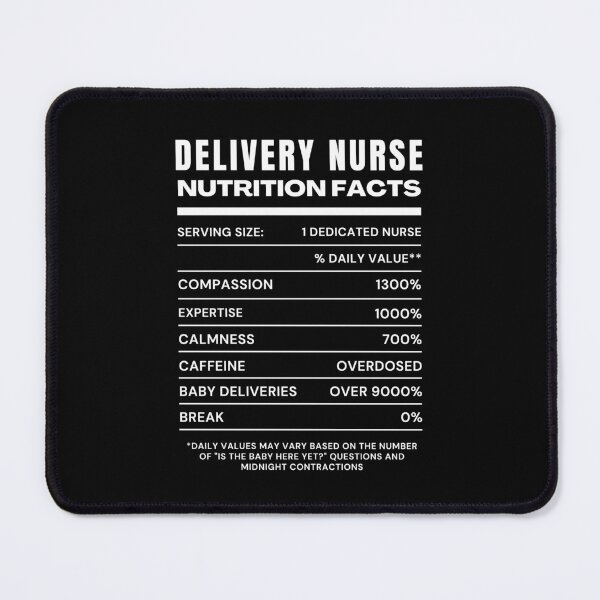 Item preview, Delivery Nurse Nutrition Facts Label – Funny Labor & Delivery Nurse Gift designed and sold by StemMerch247.