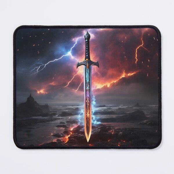 Mighty sword Mouse Pad