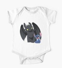 Stitch and Toothless One Piece - Short Sleeve