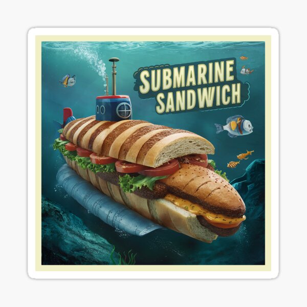 Item preview, Submarine Sandwich designed and sold by Dizgraceland.