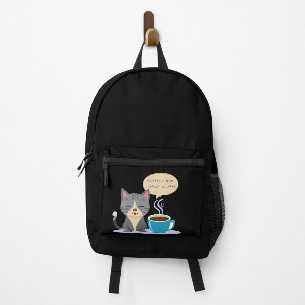 Item preview, Cute Cat with Coffee – Funny Morning Coffee Lover Design designed and sold by a-salah.