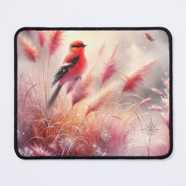 Item preview, Red Cardinal and Pink Flora designed and sold by M-Y-A-R-T-.