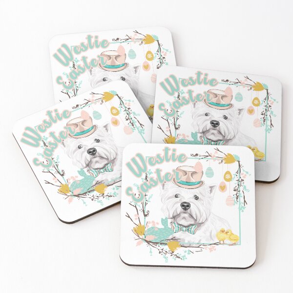 Item preview, Easter Westie Charming West Highland White Terrier designed and sold by KateLeap.