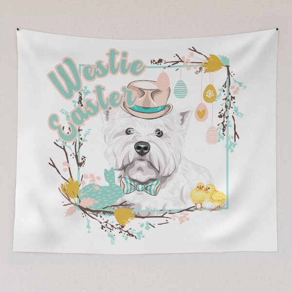 Item preview, Easter Westie Charming West Highland White Terrier designed and sold by KateLeap.